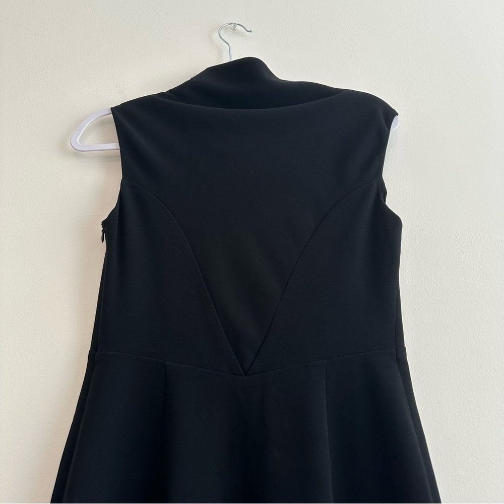 MaxMara Black Sleeveless Cowl Neck Midi Sheath Dress - Picture 4 of 14
